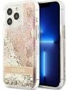 Case Guess GUHCP13XLFLSD Apple iPhone 13 Pro Max gold/hartschale Paisley Flüssigglitter