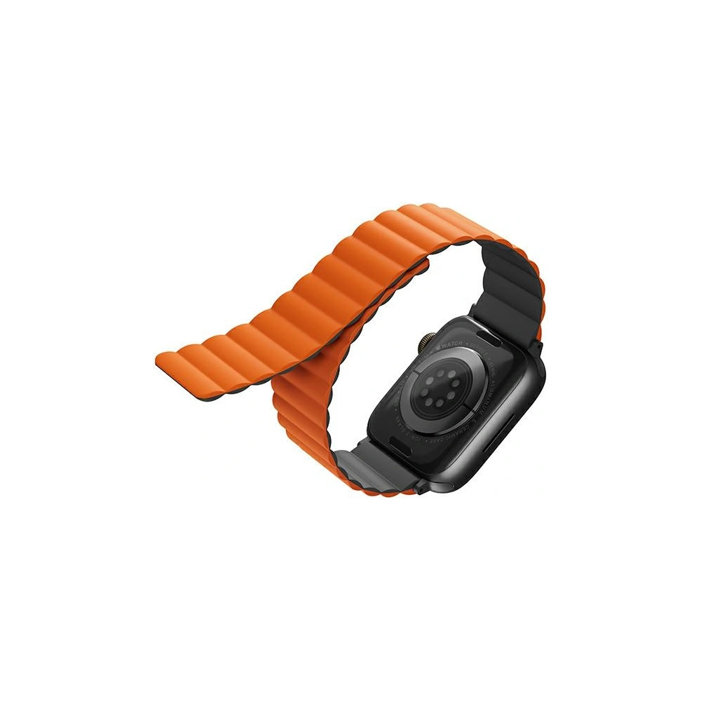 Hurtownia GSM - Pasek UNIQ Revix Apple Watch 4/5/6/7/SE/8/9/Ultra 44/45/49mm Reversible Magnetic šedá-oranžová/grey-orange - UNIQ629GRYORG - {ean13} - Hurt