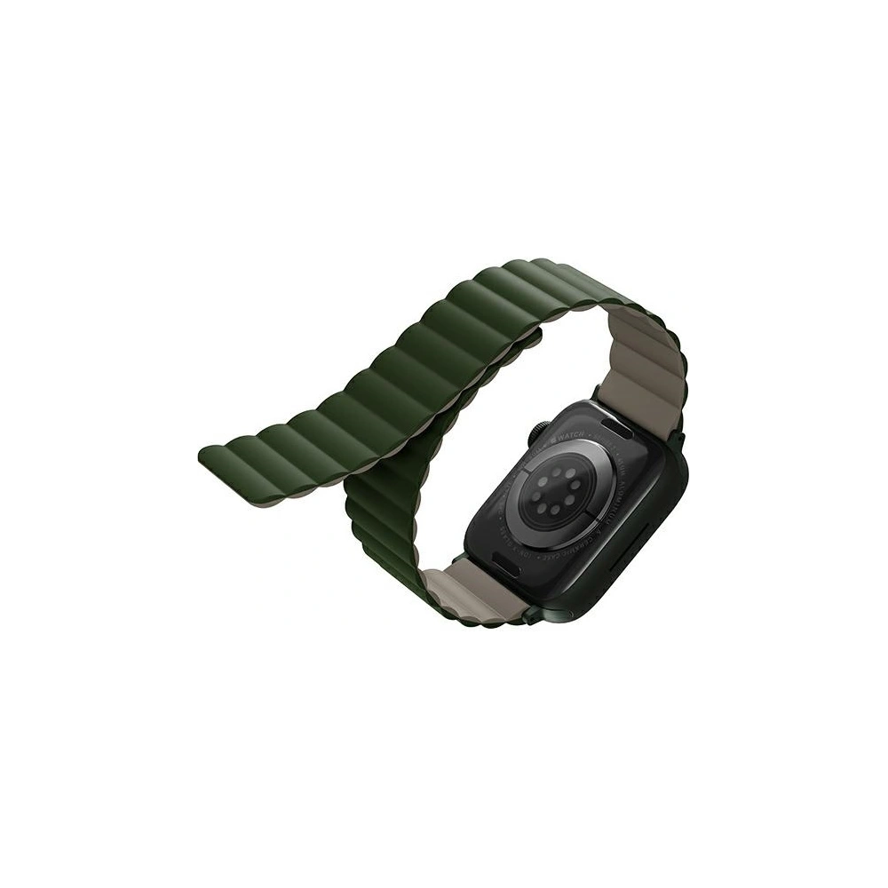 Hurtownia GSM - Pasek UNIQ Revix Apple Watch 4/5/6/7/SE/8/9/Ultra 44/45/49mm Reversible Magnetic zeleno-šedý/green-taupe - UNIQ630GRNTAU - {ean13} - Hurt