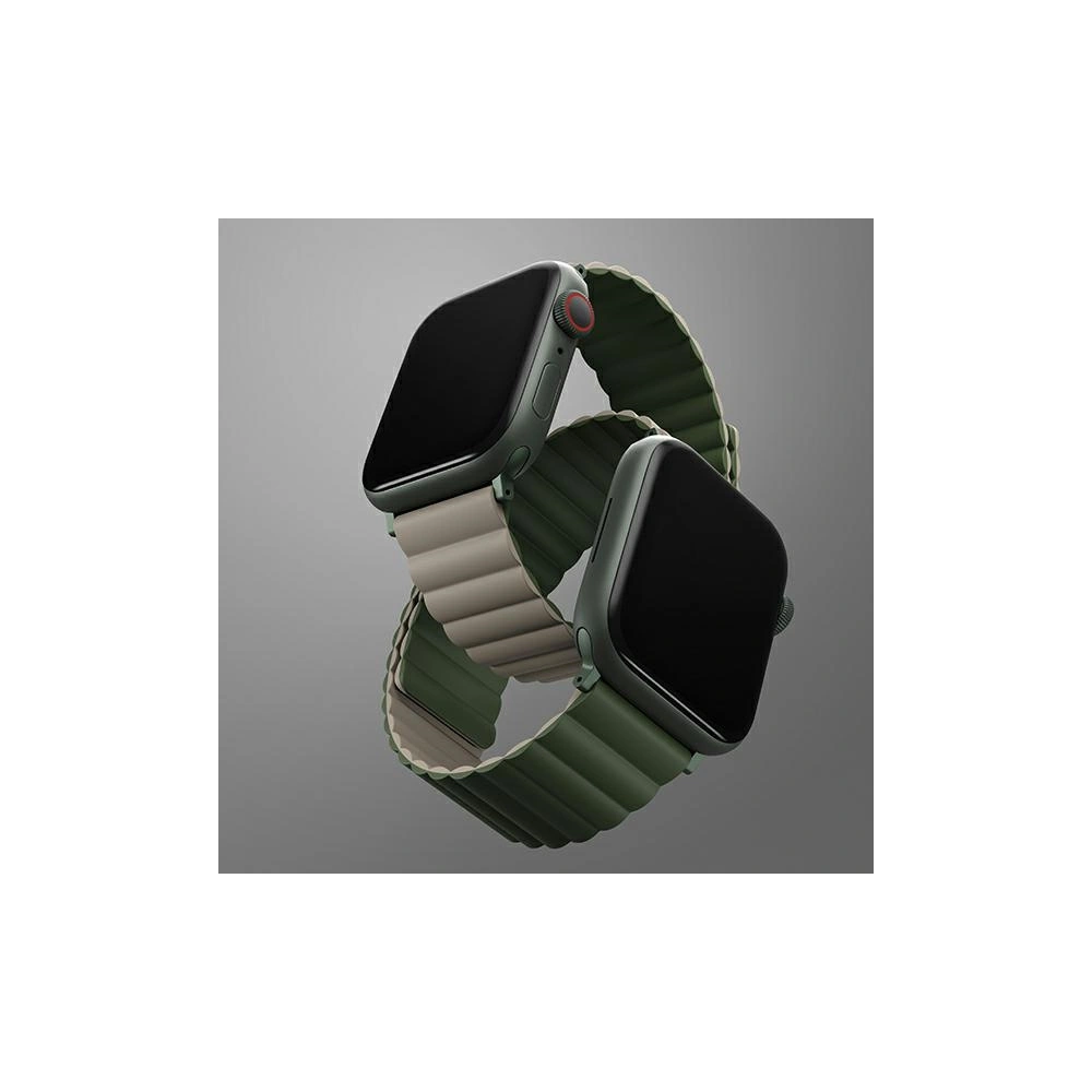 Hurtownia GSM - Pasek UNIQ Revix Apple Watch 4/5/6/7/SE/8/9/Ultra 44/45/49mm Reversible Magnetic zeleno-šedý/green-taupe - UNIQ630GRNTAU - {ean13} - Hurt