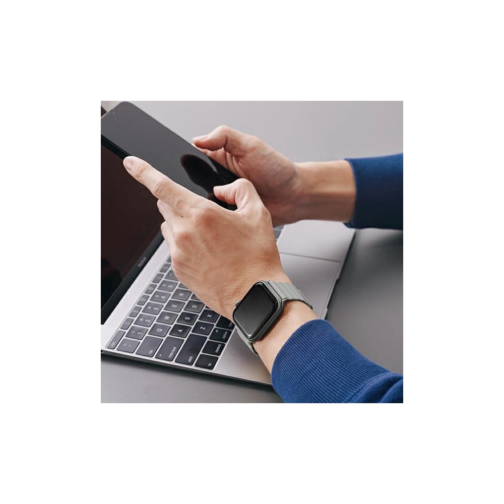 Hurtownia GSM - Pasek UNIQ Revix Apple Watch 4/5/6/7/SE/8/9/Ultra 44/45/49mm Reversible Magnetic zeleno-šedý/green-taupe - UNIQ630GRNTAU - {ean13} - Hurt