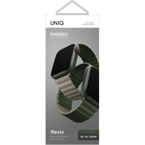 Hurtownia GSM - UNIQ Revix Apple Watch 4/5/6/7/SE/8/9/Ultra 44/45/49mm Fordítható Magnetic zöld-sötétszürke/green-taupe - UNIQ630GRNTAU - {ean13} - Hurt