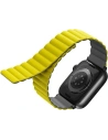 Pasek UNIQ Revix Apple Watch 4/5/6/7/SE/8/9/Ultra 44/45/49mm Reversible Magnetic žlutý-šedý/yellow-grey