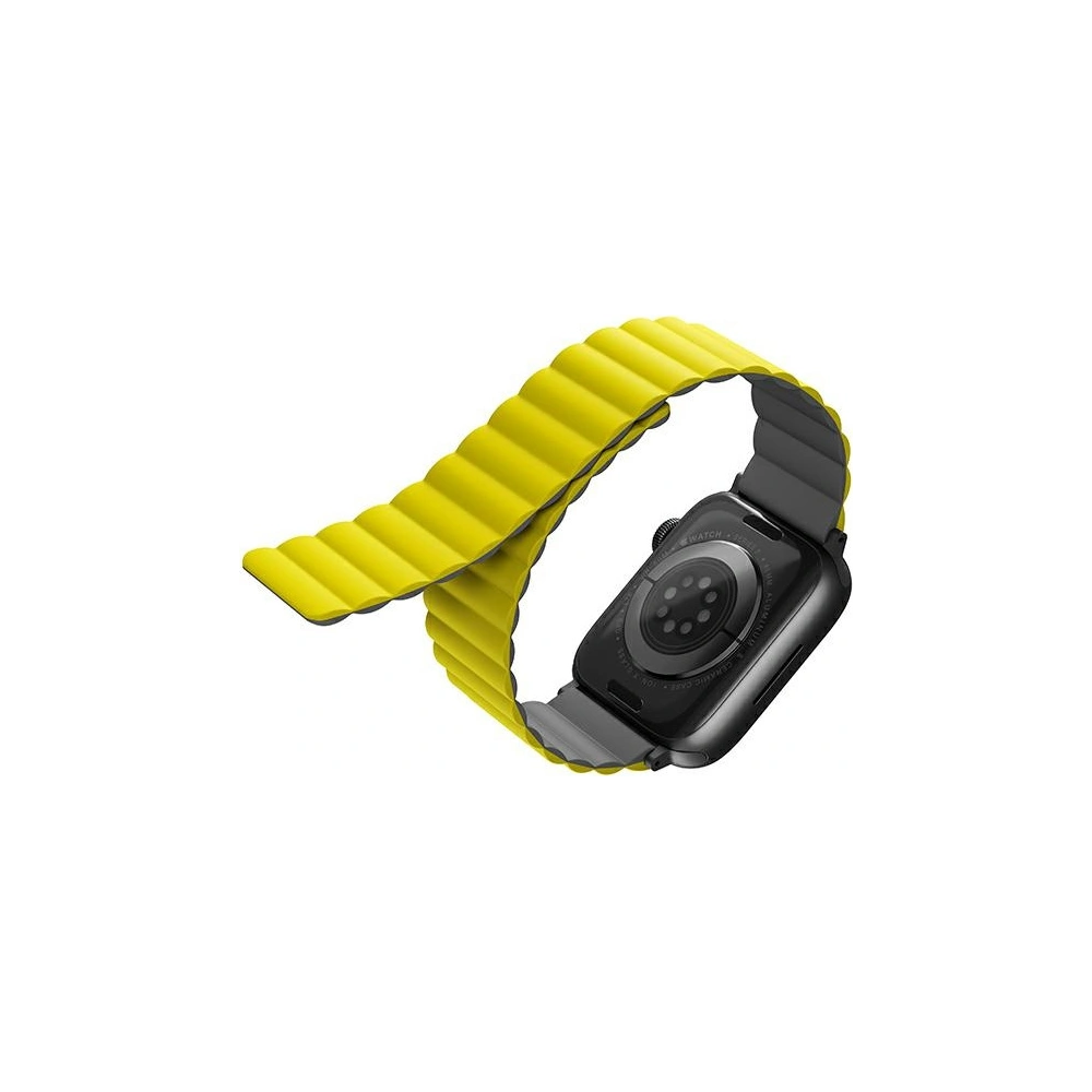 Hurtownia GSM - Pasek UNIQ Revix Apple Watch 4/5/6/7/SE/8/9/Ultra 44/45/49mm Reversible Magnetic žlutý-šedý/yellow-grey - UNIQ631YELGRY - {ean13} - Hurt