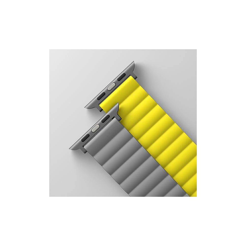 Hurtownia GSM - Pasek UNIQ Revix Apple Watch 4/5/6/7/SE/8/9/Ultra 44/45/49mm Reversible Magnetic žlutý-šedý/yellow-grey - UNIQ631YELGRY - {ean13} - Hurt