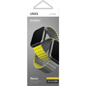 Hurtownia GSM - UNIQ Revix Apple Watch 4/5/6/7/SE/8/9/Ultra 44/45/49mm Forgatható Magnetic sárga-szürke/yellow-grey - UNIQ631YELGRY - {ean13} - Hurt