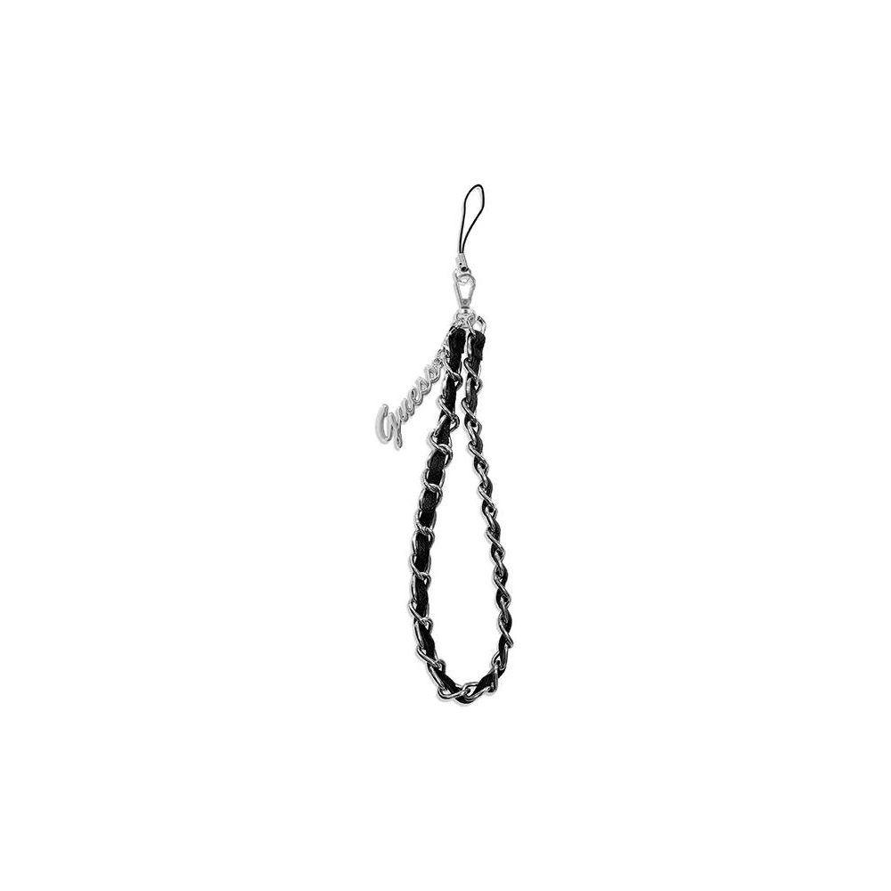 Wholesale Guess GUSTSASSK Phone Strap black Chain Metal Logo Charm - GUE1693BLK - {ean13} - Hurt