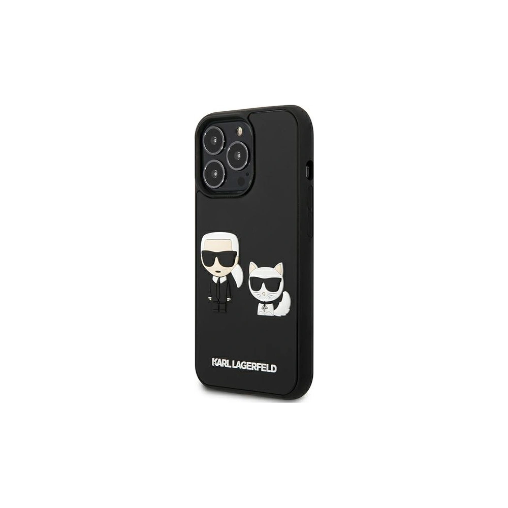 Hurtownia GSM - Etui Karl Lagerfeld KLHCP13L3DRKCK Apple iPhone 13 Pro černý/black hardcase Karl&Choupette Ikonik 3D - KLD921BLK - {ean13} - Hurt