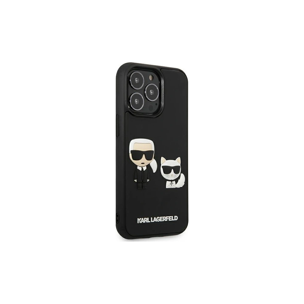 Hurtownia GSM - Etui Karl Lagerfeld KLHCP13L3DRKCK Apple iPhone 13 Pro černý/black hardcase Karl&Choupette Ikonik 3D - KLD921BLK - {ean13} - Hurt