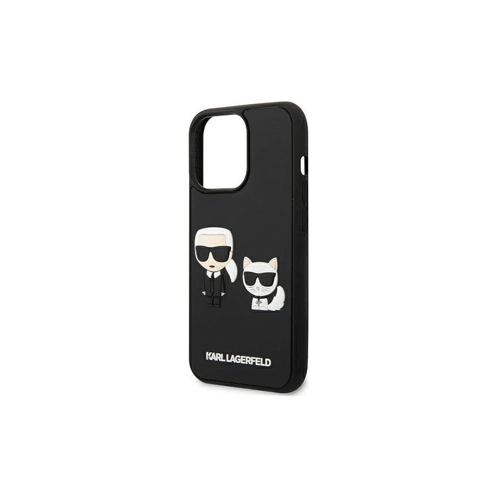 Hurtownia GSM - Etui Karl Lagerfeld KLHCP13L3DRKCK Apple iPhone 13 Pro černý/black hardcase Karl&Choupette Ikonik 3D - KLD921BLK - {ean13} - Hurt