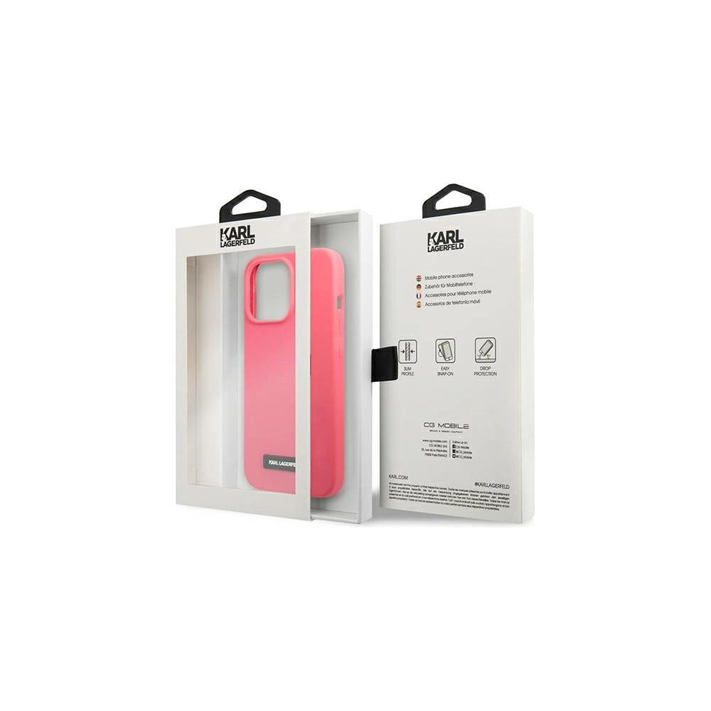 Hurtownia GSM - Etui Karl Lagerfeld KLHCP13LSLMP1PI Apple iPhone 13 Pro hardcase fuchsie/fuchsie silikonová deska - KLD923FHS - {ean13} - Hurt