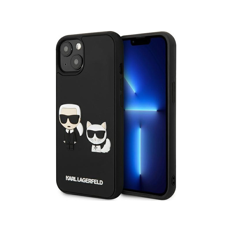 Hurtownia Karl Lagerfeld - 3666339049614 - KLD924BLK - Etui Karl Lagerfeld KLHCP13M3DRKCK Apple iPhone 13 czarny/black hardcase Karl&Choupette Ikonik 3D - B2B homescreen