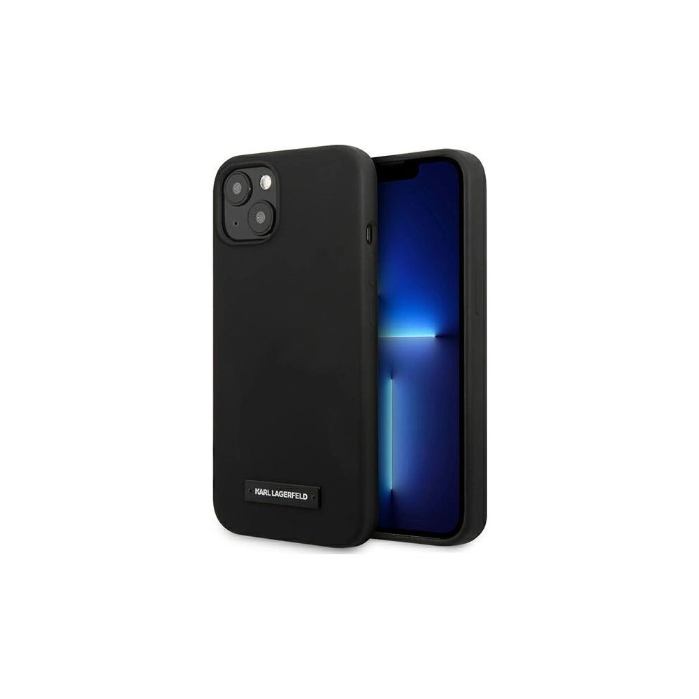 Hurtownia GSM - Etui Karl Lagerfeld KLHCP13MSLMP1K Apple iPhone 13 hardcase černý/black Silicone Plaque - KLD925BLK - {ean13} - Hurt