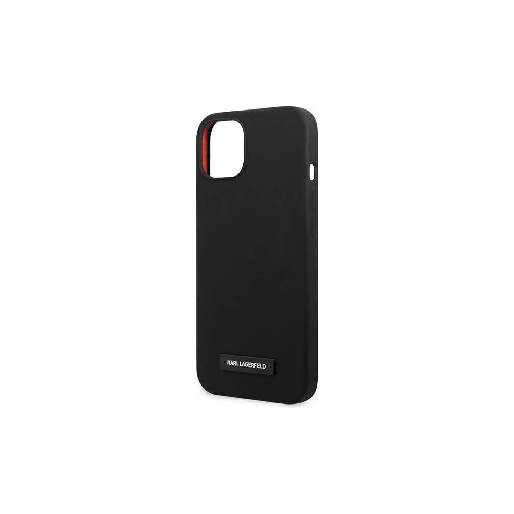 Hurtownia GSM - Etui Karl Lagerfeld KLHCP13MSLMP1K Apple iPhone 13 hardcase černý/black Silicone Plaque - KLD925BLK - {ean13} - Hurt