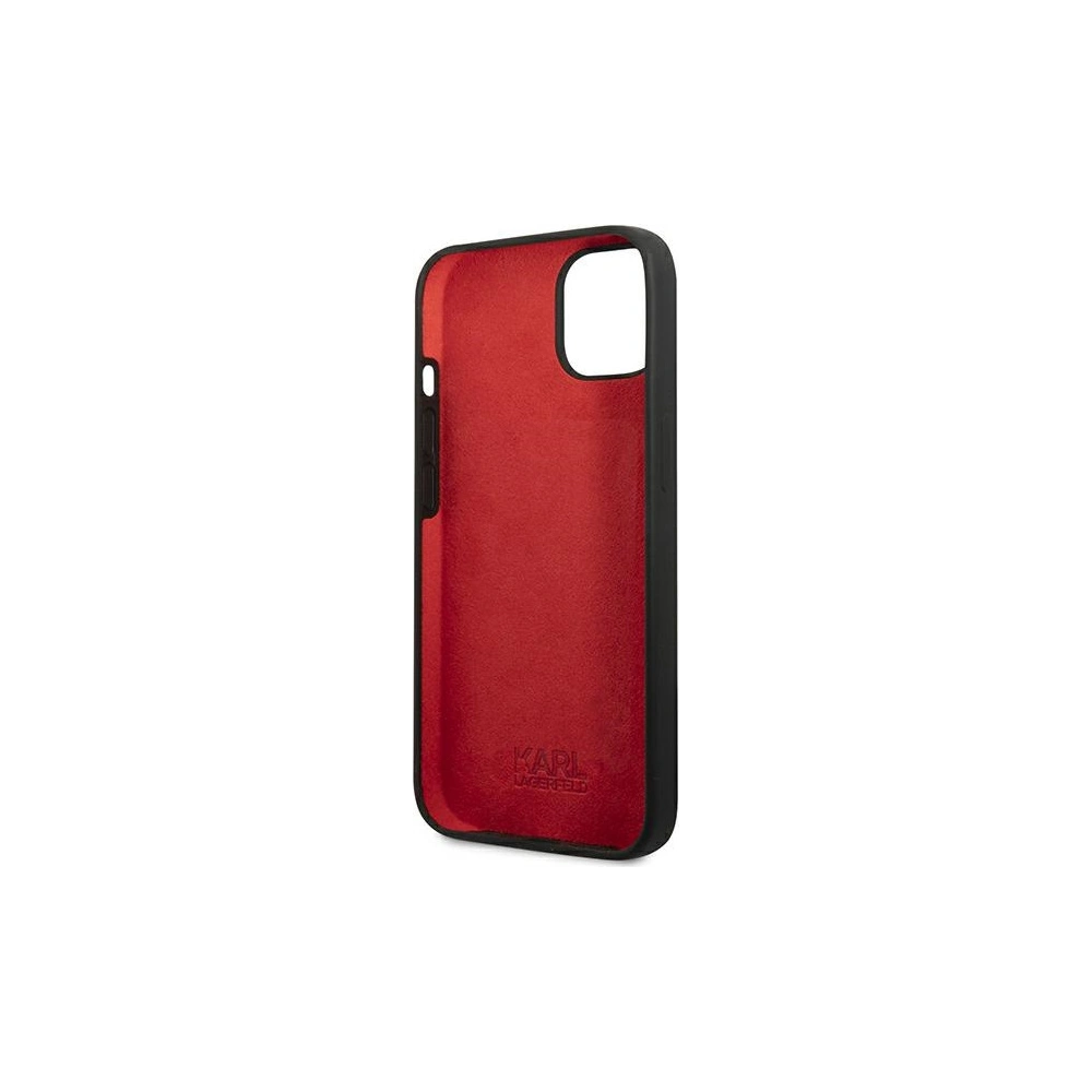 Hurtownia GSM - Etui Karl Lagerfeld KLHCP13MSLMP1K Apple iPhone 13 hardcase černý/black Silicone Plaque - KLD925BLK - {ean13} - Hurt