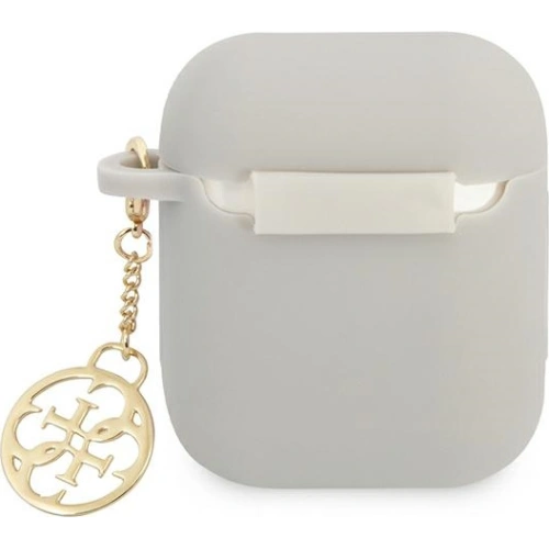 Etui Guess GUA2LSC4EG Apple AirPods szary/grey Silicone Charm 4G Collection