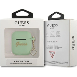 Hurtownia GSM - Etui Guess GUA2LSCHSN Apple AirPods zelený/green silikonový přívěsek Heart Collection - GUE1695GRN - {ean13} - Hurt