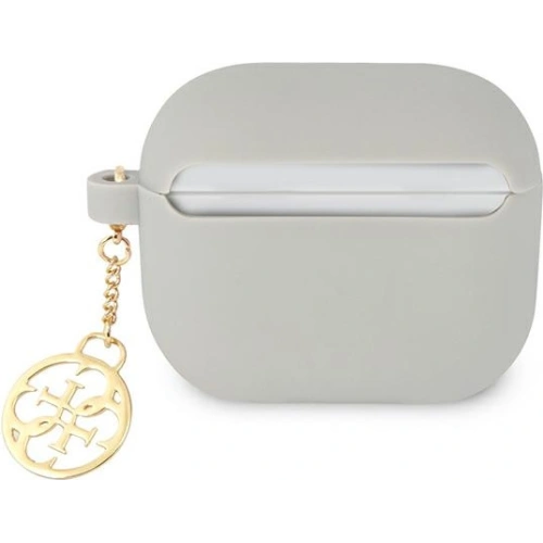 Etui Guess GUA3LSC4EG Apple AirPods 3 szary/grey Silicone Charm 4G Collection