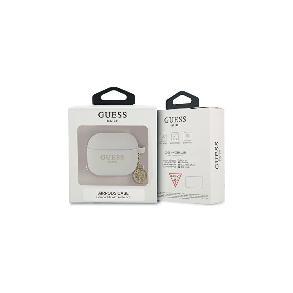 Wholesale Guess GUA3LSC4EG Apple AirPods 3 grey Silicone Charm 4G Collection - GUE1696GRY - {ean13} - Hurt