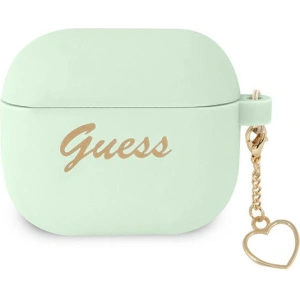 Hurtownia GSM - Etui Guess GUA3LSCHSN Apple AirPods 3 zielony/green Silicone Charm Heart Collection - GUE1697GRN - {ean13} - Hurt