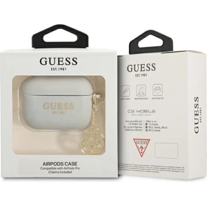 Etui Guess GUAPLSC4EG Apple AirPods Pro szary/grey Silicone Charm 4G Collection
