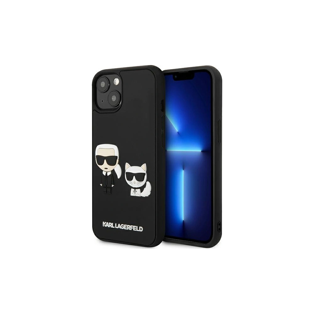 Hurtownia GSM - Etui Karl Lagerfeld KLHCP13S3DRKCK Apple iPhone 13 mini černý/black hardcase Karl&Choupette Ikonik 3D - KLD927BLK - {ean13} - Hurt