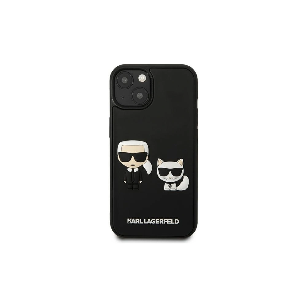 Hurtownia GSM - Etui Karl Lagerfeld KLHCP13S3DRKCK Apple iPhone 13 mini černý/black hardcase Karl&Choupette Ikonik 3D - KLD927BLK - {ean13} - Hurt