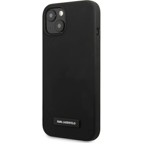 Etui Karl Lagerfeld KLHCP13SSLMP1K Apple iPhone 13 mini hardcase czarny/black Silicone Plaque