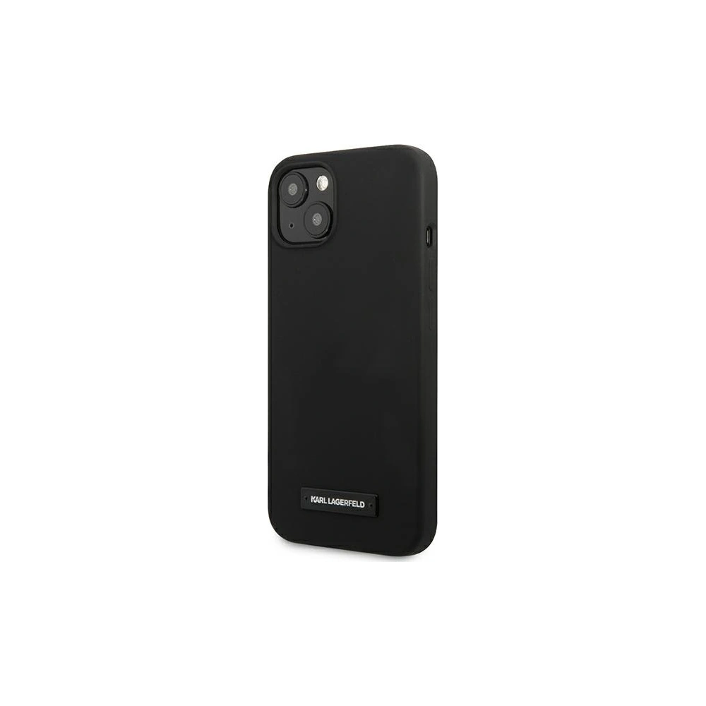 Etui Karl Lagerfeld KLHCP13SSLMP1K Apple iPhone 13 mini hardcase černý/black Silicone Plaque