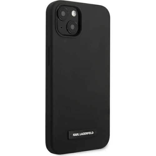 Etui Karl Lagerfeld KLHCP13SSLMP1K Apple iPhone 13 mini hardcase czarny/black Silicone Plaque
