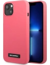 Wholesale Karl Lagerfeld KLHCP13SSLMP1PI Apple iPhone 13 mini hardcase fuchsia Silicone Plaque - KLD929FHS - {ean13} - Hurt