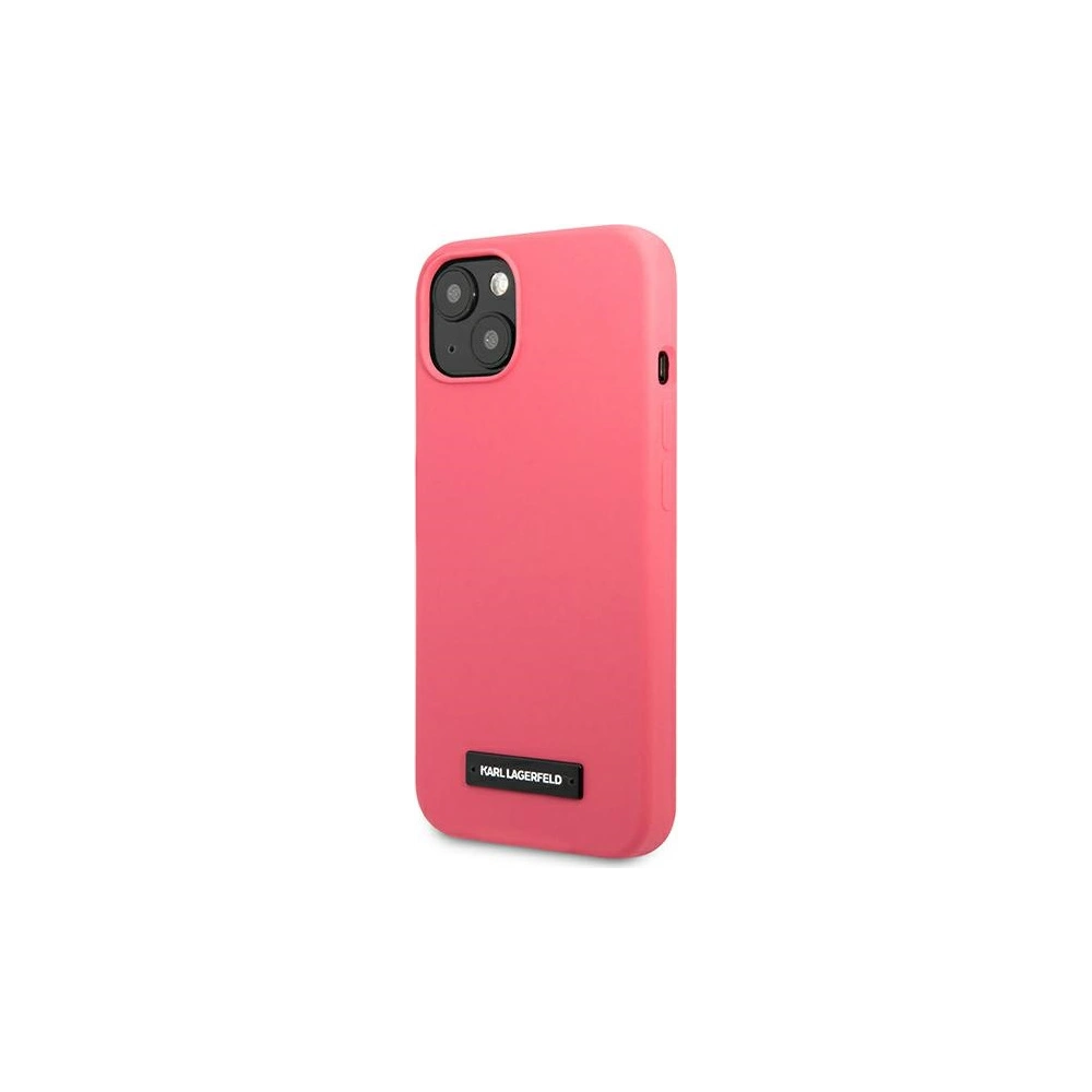 Etui Karl Lagerfeld KLHCP13SSLMP1PI Apple iPhone 13 mini hardcase fuksja/fuchsie silikonová deska