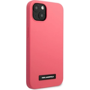 Hurtownia GSM - Case Karl Lagerfeld KLHCP13SSLMP1PI Apple iPhone 13 mini Hardcase Fuchsia/Silikon Plakette - KLD929FHS - {ean13} - Hurt