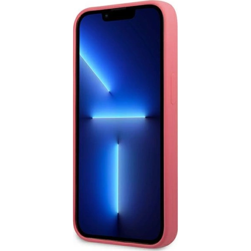 Etui Karl Lagerfeld KLHCP13SSLMP1PI Apple iPhone 13 mini hardcase fuksja/fuchsia Silicone Plaque