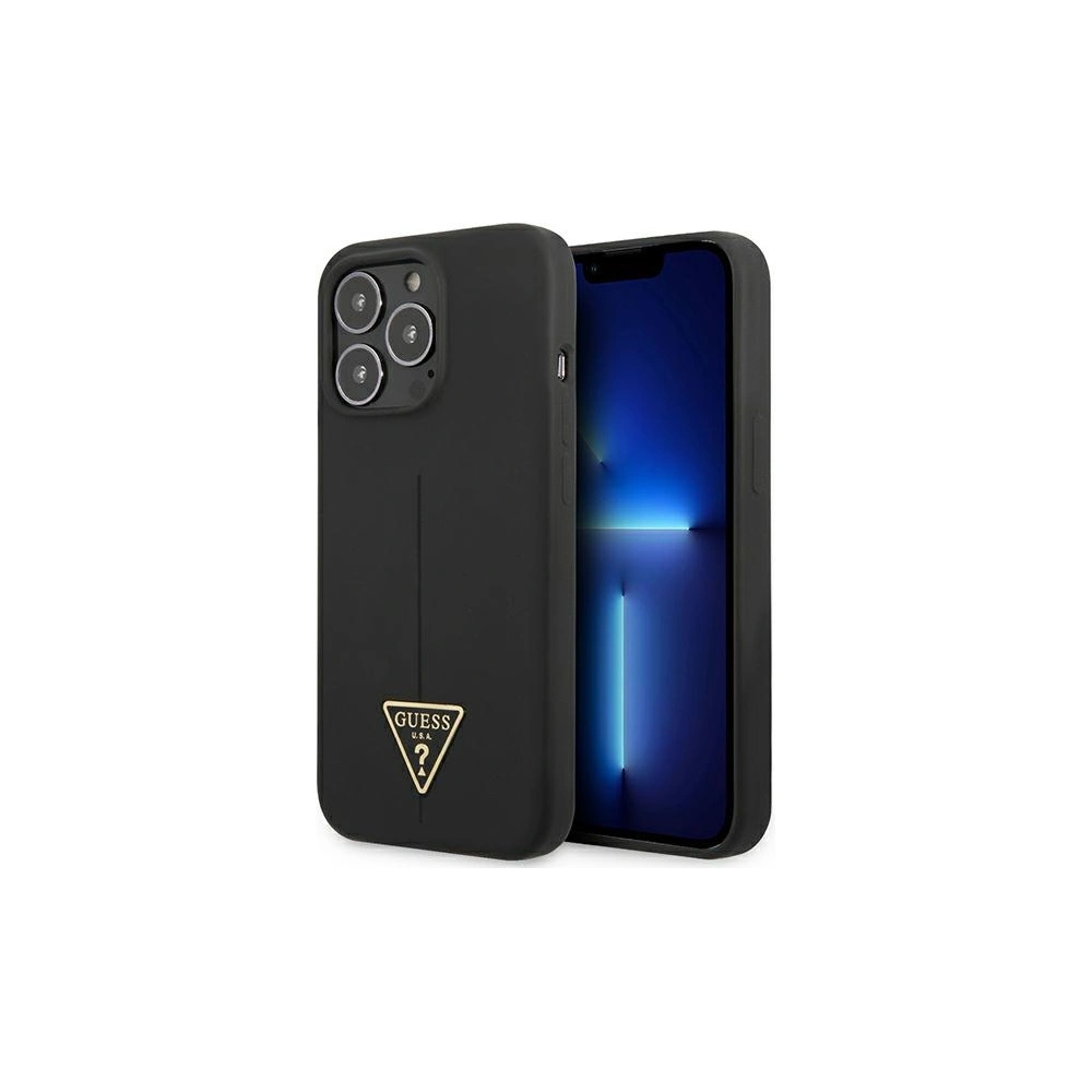 Hurtownia GSM - Etui Guess GUHCP13LSLTGK Apple iPhone 13 Pro černý/black hardcase Silicone Triangle - GUE1700BLK - {ean13} - Hurt