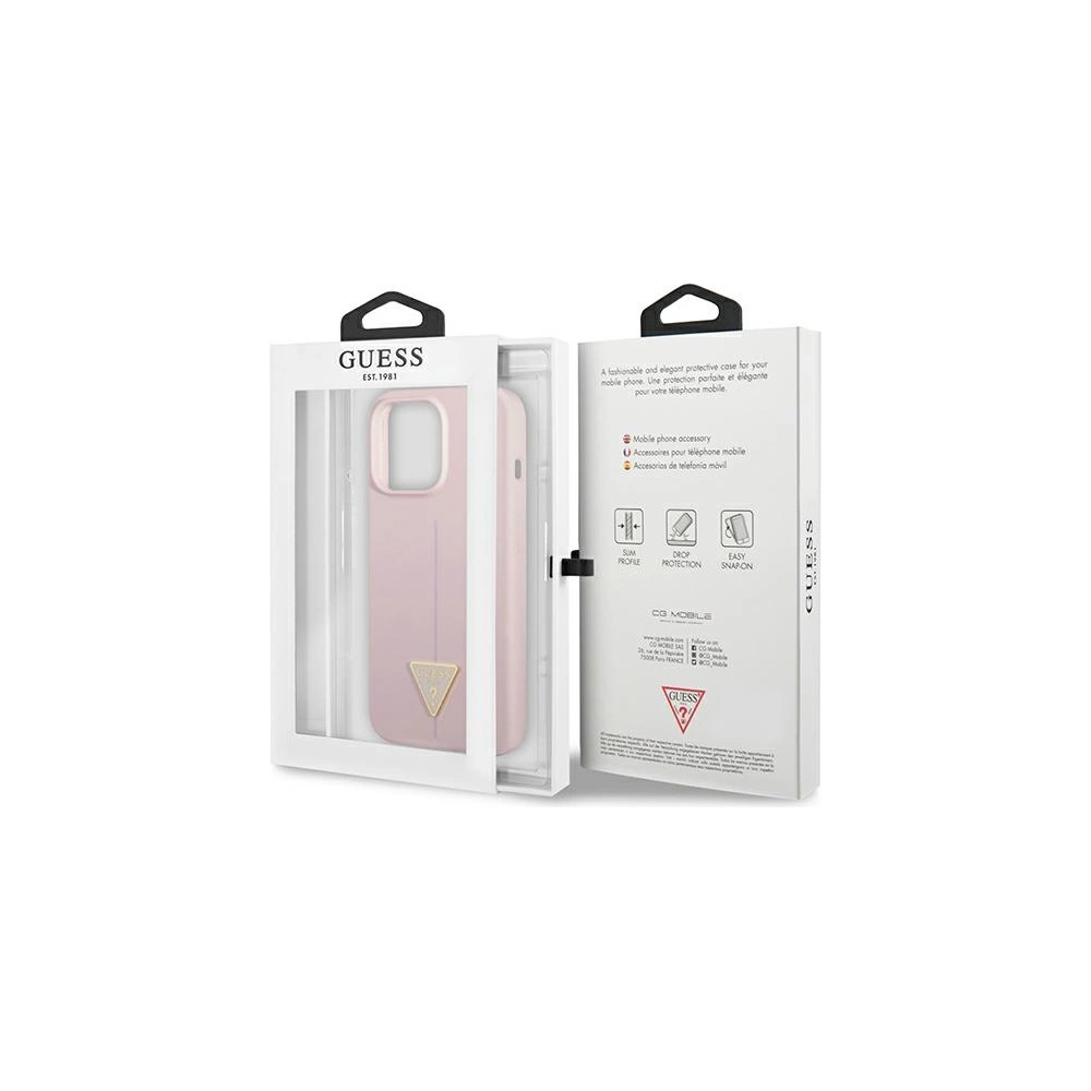 Hurtownia GSM - Etui Guess GUHCP13LSLTGU Apple iPhone 13 Pro fialové/purple hardcase Silicone Triangle - GUE1702PRP - {ean13} - Hurt