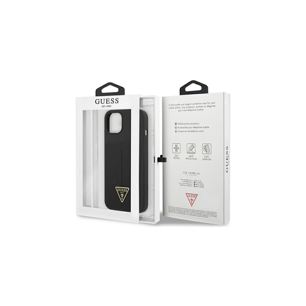 Hurtownia GSM - Etui Guess GUHCP13MSLTGK Apple iPhone 13 černý/black hardcase Silicone Triangle - GUE1703BLK - {ean13} - Hurt