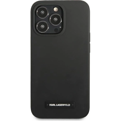 Etui Karl Lagerfeld KLHCP13XSLMP1K Apple iPhone 13 Pro Max hardcase czarny/black Silicone Plaque