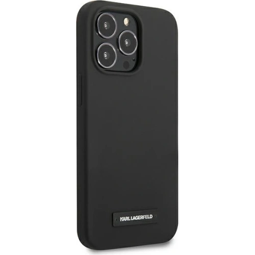 Etui Karl Lagerfeld KLHCP13XSLMP1K Apple iPhone 13 Pro Max hardcase czarny/black Silicone Plaque