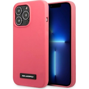 Etui Karl Lagerfeld KLHCP13XSLMP1PI Apple iPhone 13 Pro Max hardcase fuksja/fuchsia Silicone Plaque