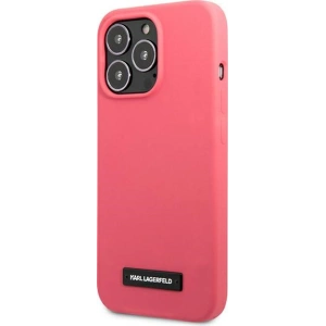 Etui Karl Lagerfeld KLHCP13XSLMP1PI Apple iPhone 13 Pro Max hardcase fuksja/fuchsia Silicone Plaque