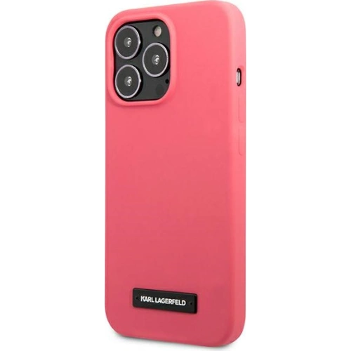 Etui Karl Lagerfeld KLHCP13XSLMP1PI Apple iPhone 13 Pro Max hardcase fuksja/fuchsia Silicone Plaque