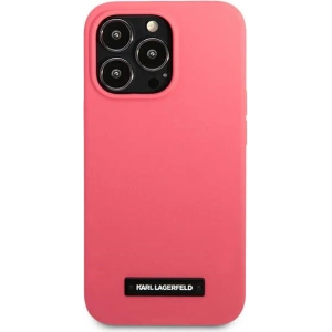 Etui Karl Lagerfeld KLHCP13XSLMP1PI Apple iPhone 13 Pro Max hardcase fuksja/fuchsia Silicone Plaque