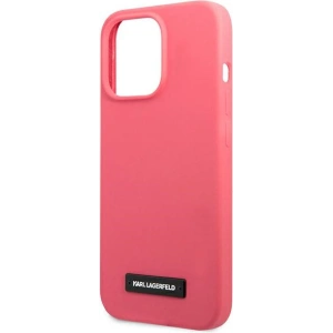 Etui Karl Lagerfeld KLHCP13XSLMP1PI Apple iPhone 13 Pro Max hardcase fuksja/fuchsia Silicone Plaque
