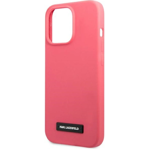 Etui Karl Lagerfeld KLHCP13XSLMP1PI Apple iPhone 13 Pro Max hardcase fuksja/fuchsia Silicone Plaque