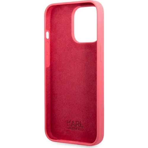 Etui Karl Lagerfeld KLHCP13XSLMP1PI Apple iPhone 13 Pro Max hardcase fuksja/fuchsia Silicone Plaque
