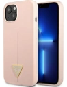 Etui Guess GUHCP13MSLTGP Apple iPhone 13 růžový/pink hardcase Silicone Triangle