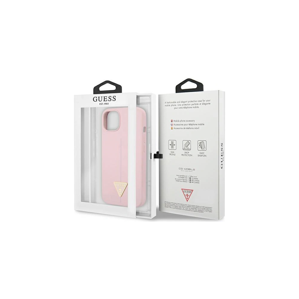 Hurtownia GSM - Etui Guess GUHCP13MSLTGU Apple iPhone 13 fialové/purple hardcase Silicone Triangle - GUE1705PRP - {ean13} - Hurt