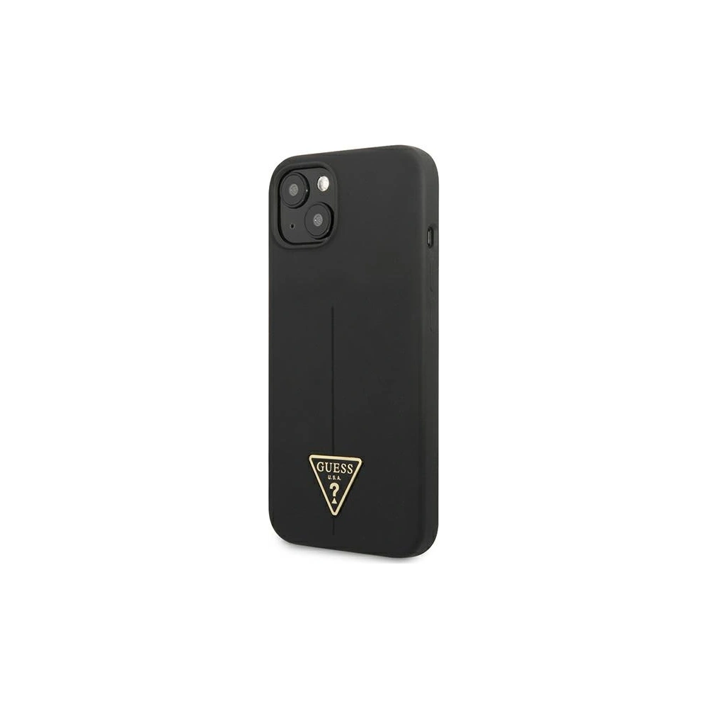 Hurtownia GSM - Case Guess GUHCP13SSLTGK Apple iPhone 13 mini schwarz/schwarz Hardcase Silikontasche Triangle - GUE1706BLK - {ean13} - Hurt