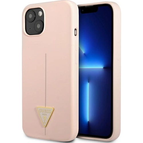 Etui Guess GUHCP13SSLTGP Apple iPhone 13 mini różowy/pink hardcase Silicone Triangle